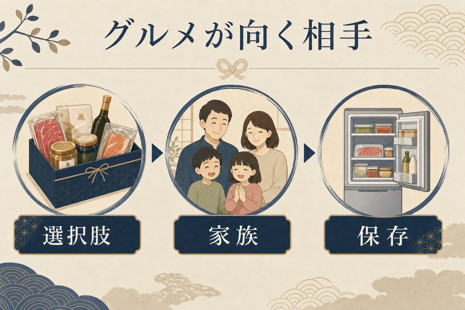 グルメが向く相手