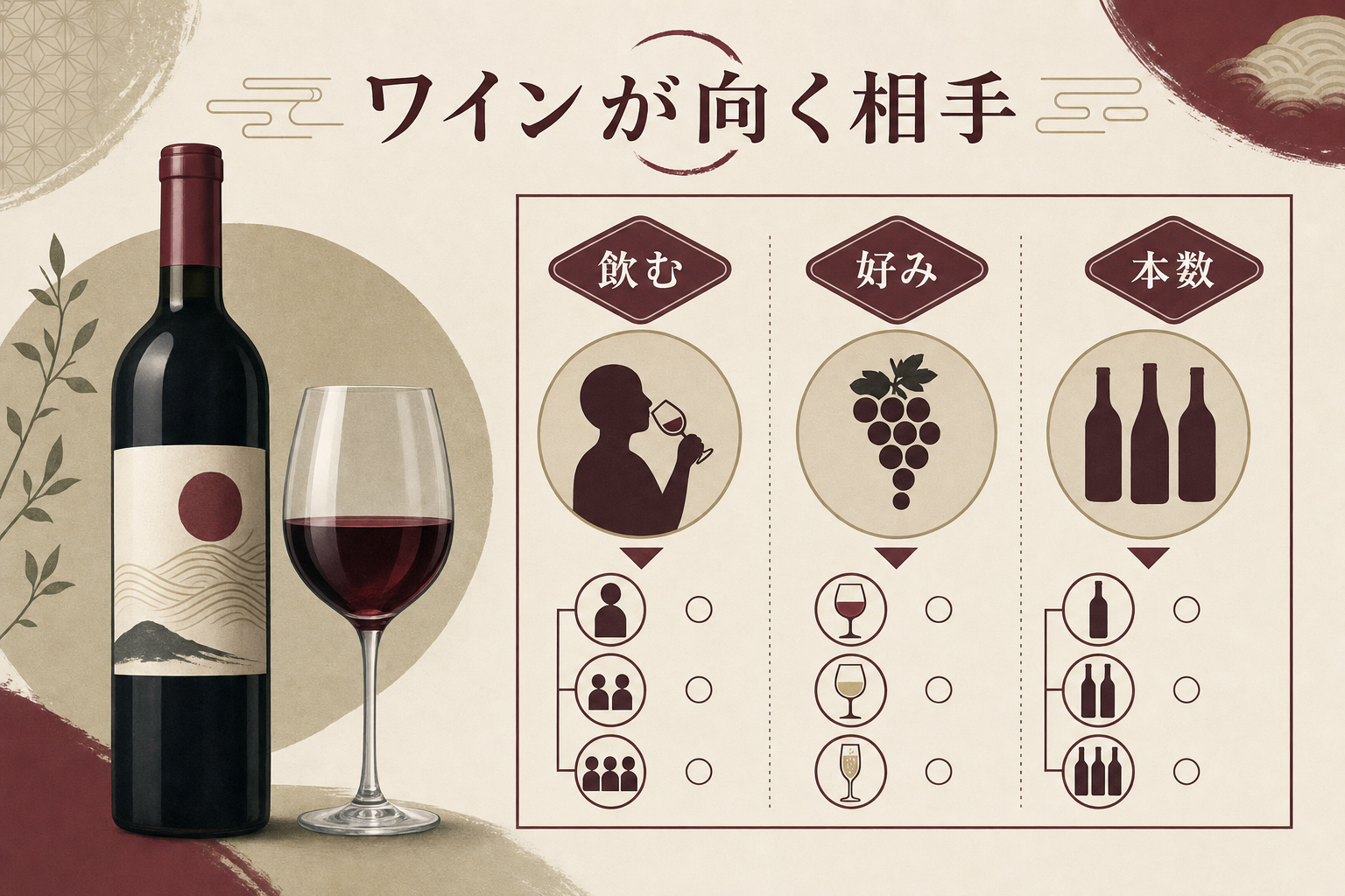 ワインが向く相手